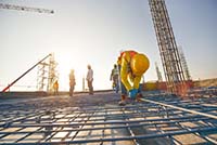 Installation of metal structures 